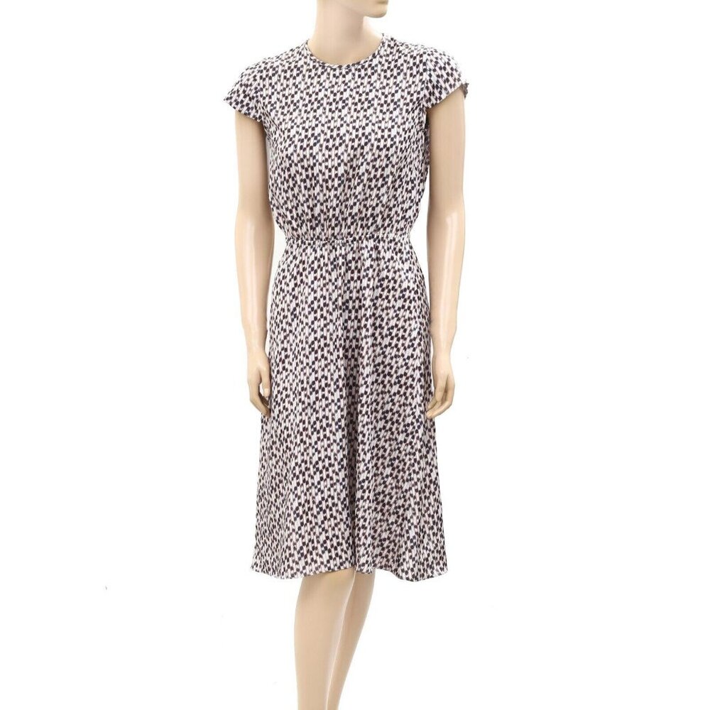 Isabel Marant Etoile Ikat Dress Printed Flare Cap Sleeve Resort S New 232600